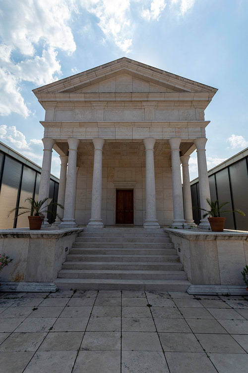 Temple of Isis at the Iseum Savariense museum in Szombathely