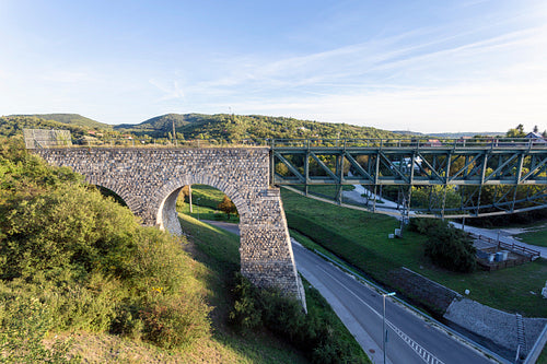 Railway viaduct in Biatorbágy, Hungary