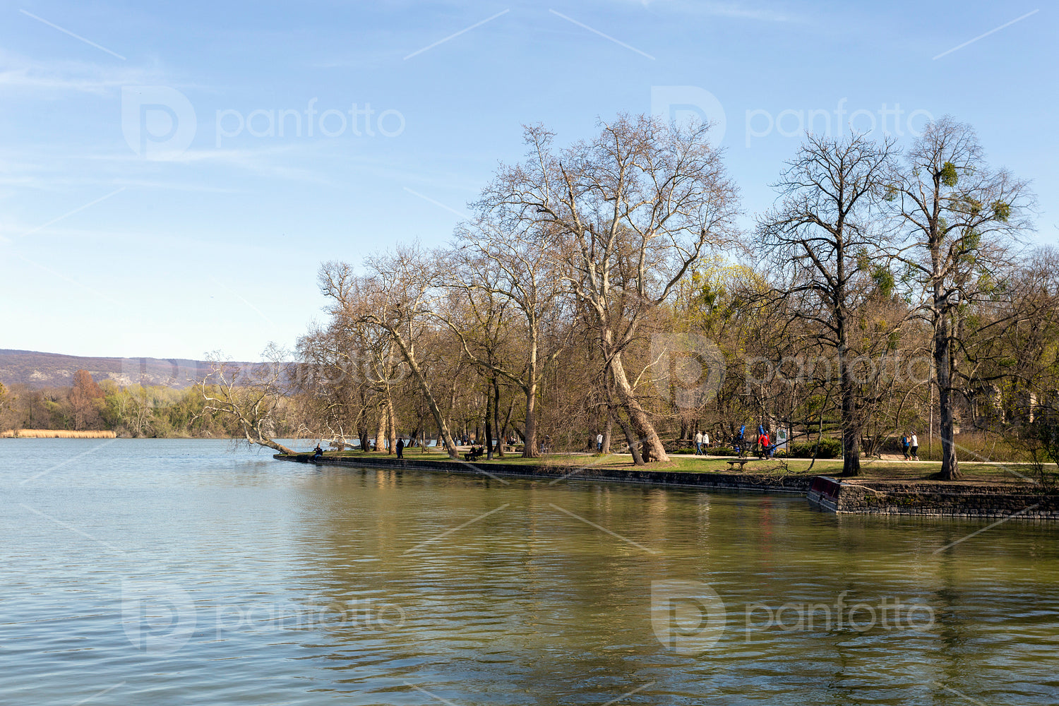 Cseke lake at the English garden in Tata