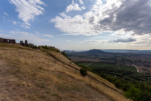 Ruins of the castle of Csobánc