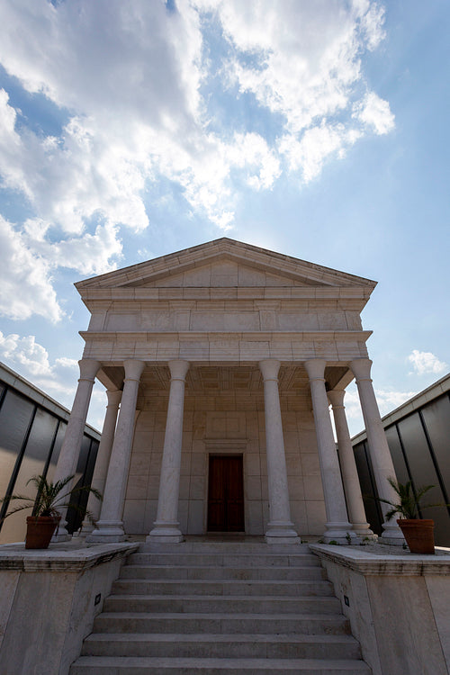 Temple of Isis at the Iseum Savariense museum in Szombathely
