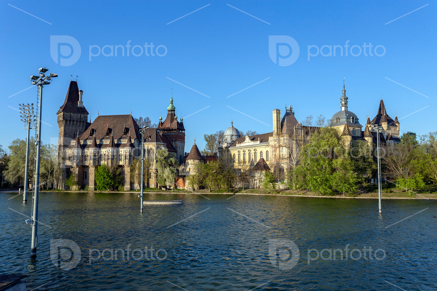 Vajdahunyad Castle in the City Park of Budapest