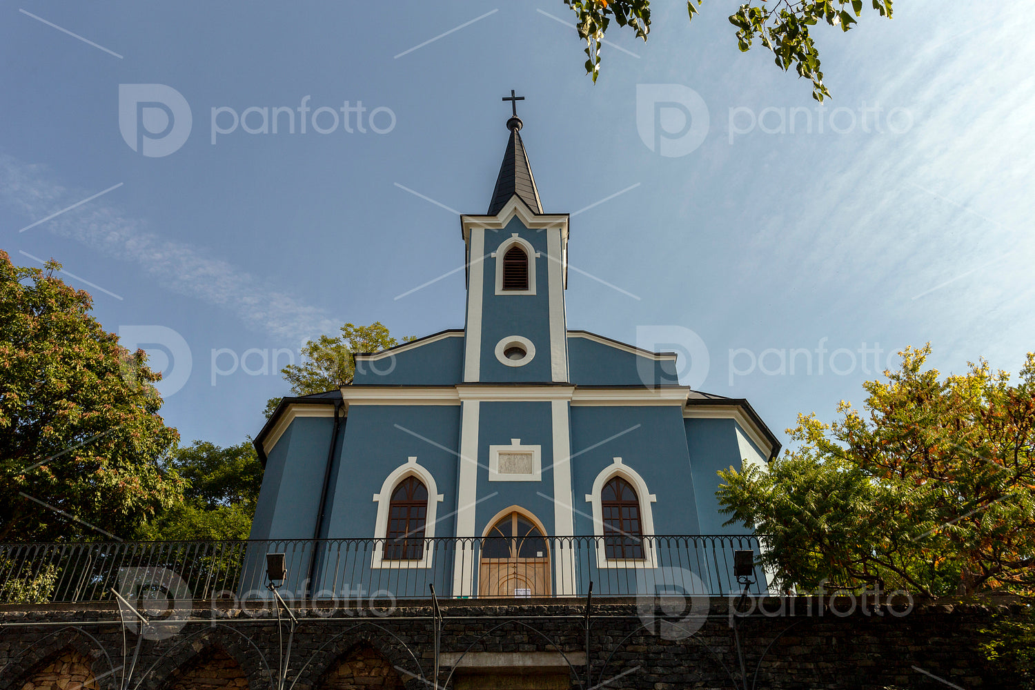 The Blue chapel in Balatonboglár