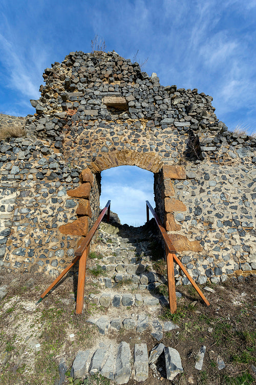 Castle of Somoskő on the border of Hungary and Slovakia