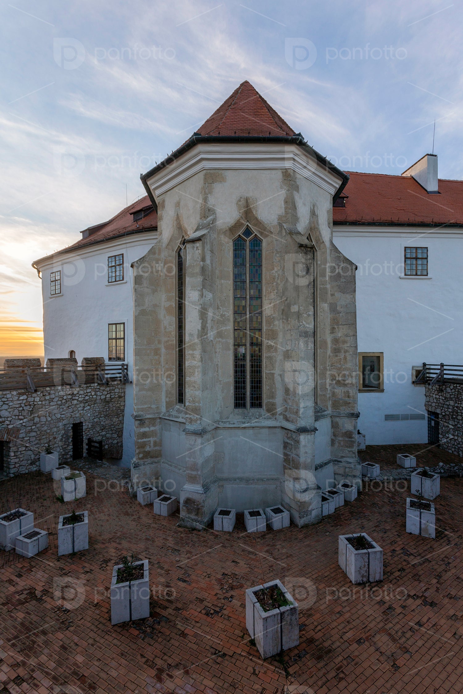 Castle of Siklos on a sunny winter day.