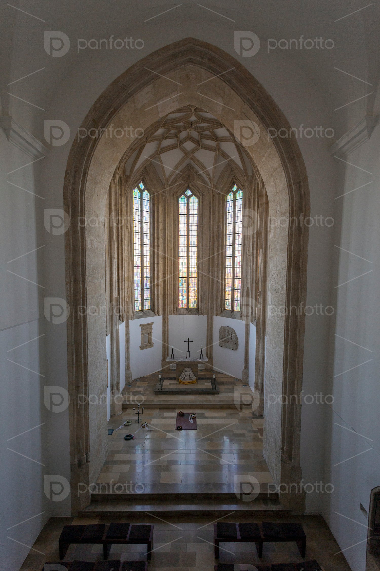 Chapel of the Castle in Siklos, Hungary.