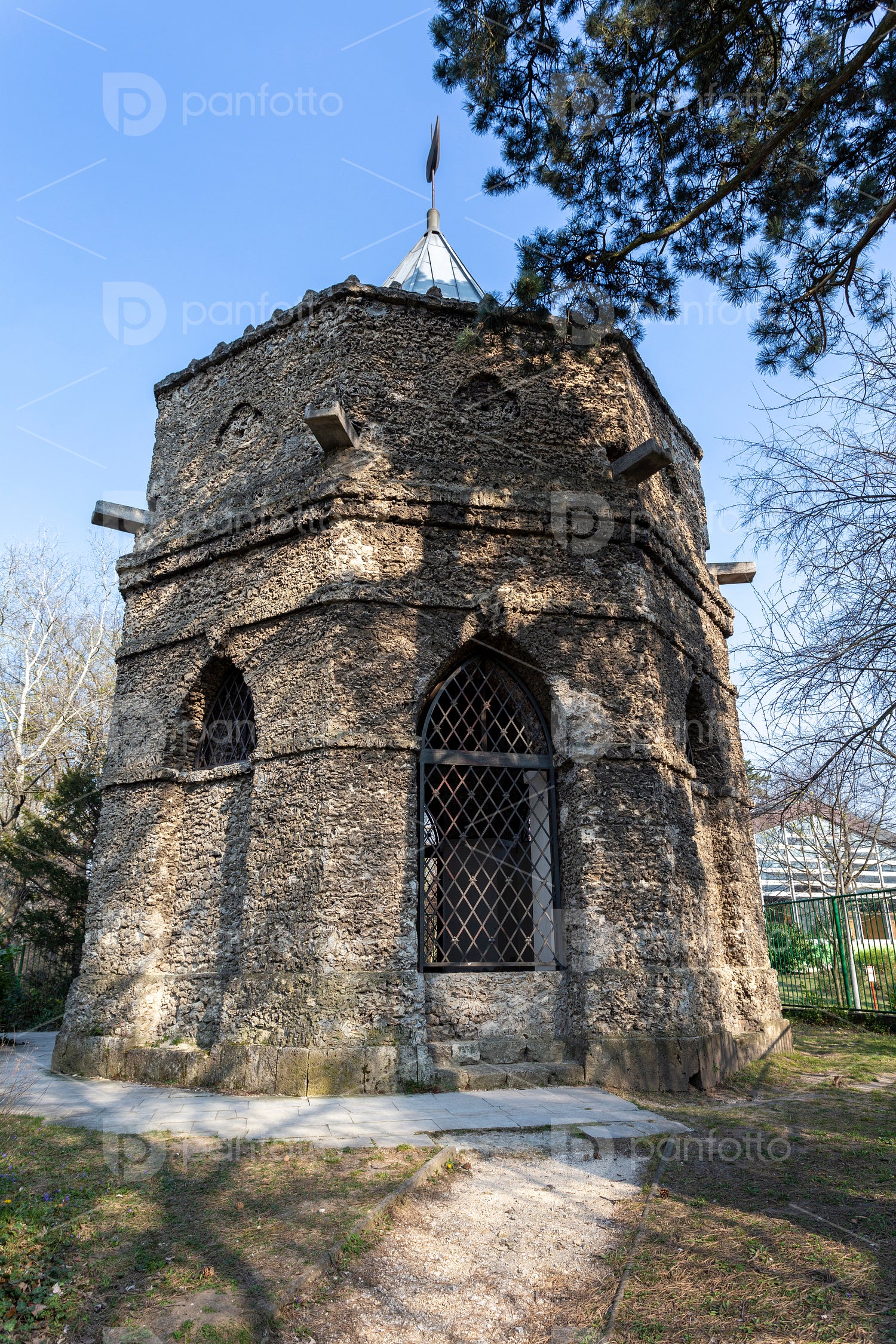 Mosque in the english garden of Tata, Hungary.