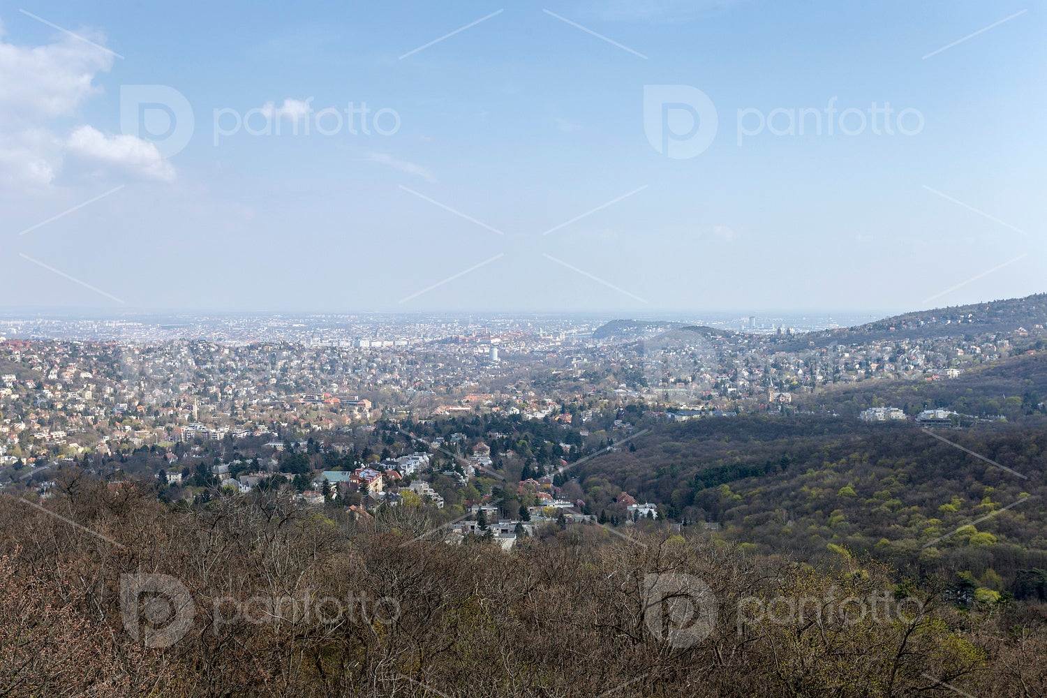 View of Budapest from the Buda hills