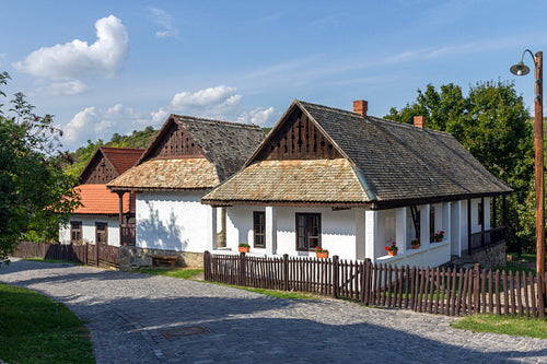 Traditional village house in Hollókő