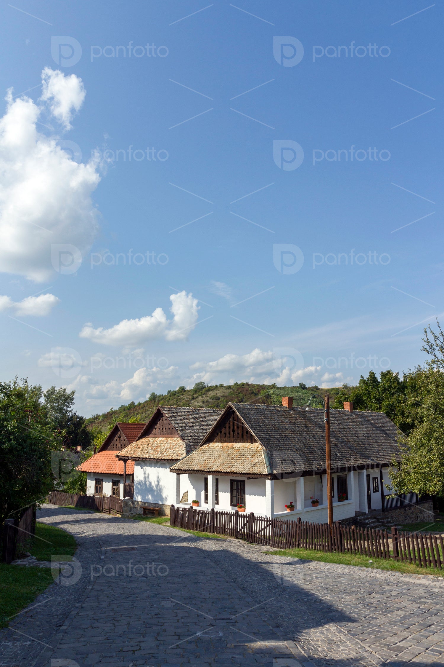 Traditional village house in Hollókő