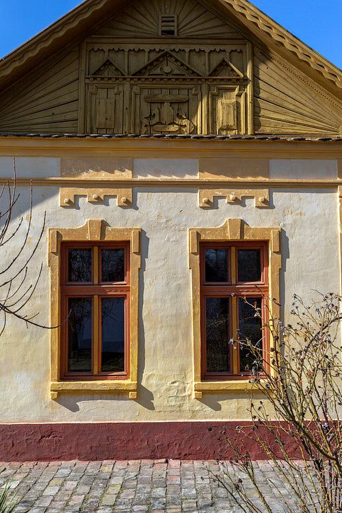 Traditional hungarian cottage house