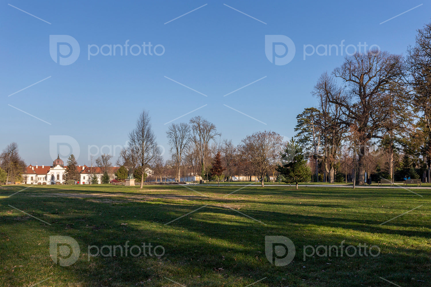 The garden of the Royal Palace of Godollo