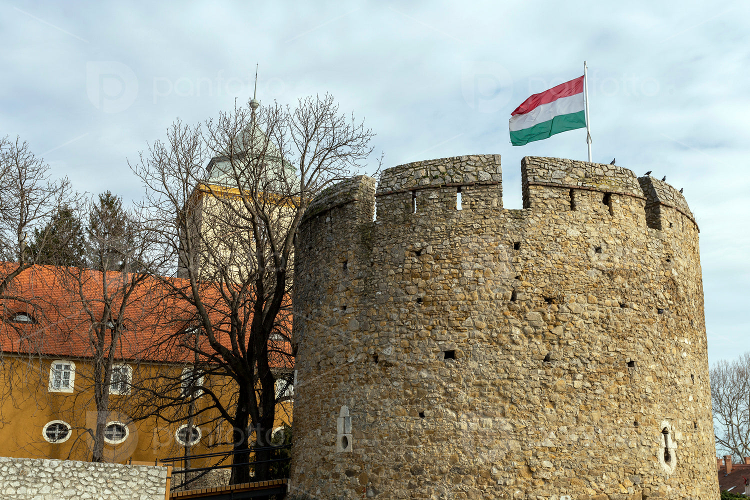 The Barbican bastion in Pecs, Hungary.