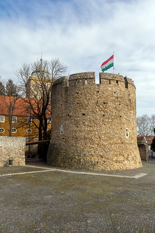 The Barbican bastion in Pecs, Hungary.