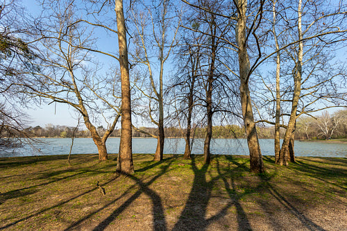 The Cseke lake in Tata, Hungary.