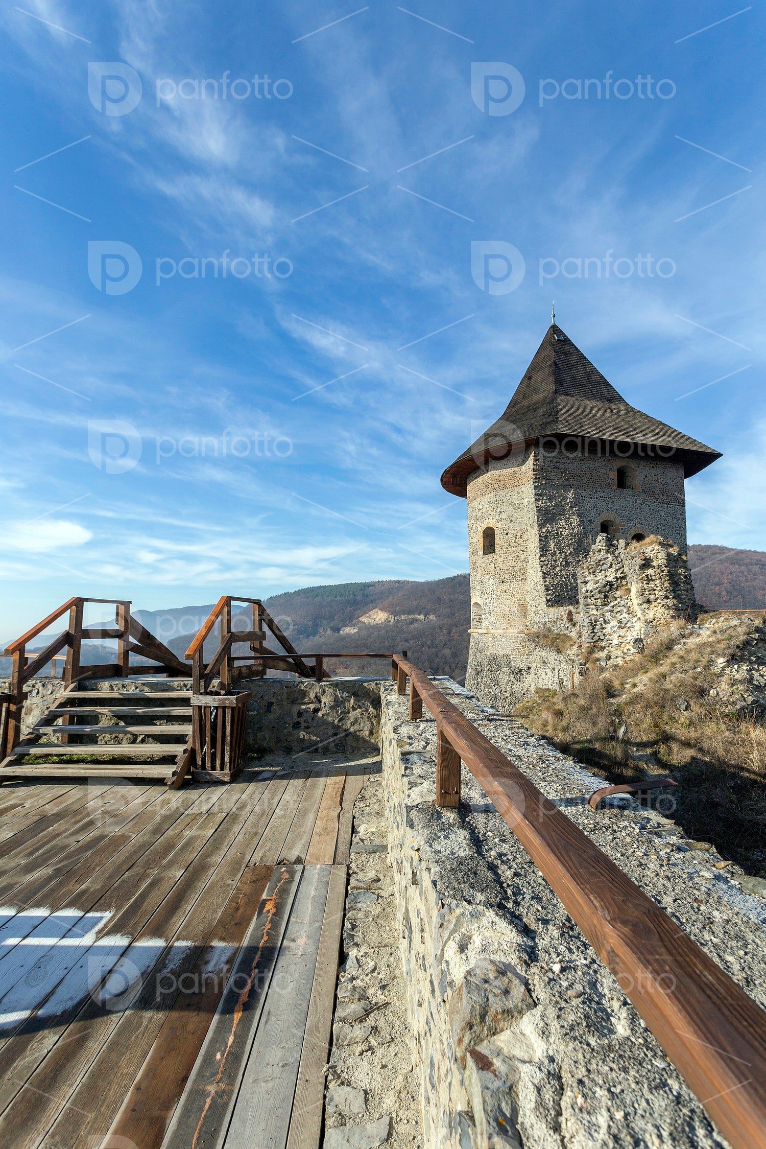 Castle of Somoskő on the border of Hungary and Slovakia