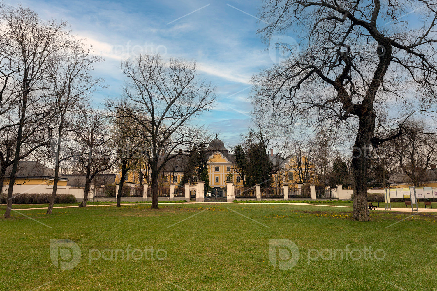 The garden of the Grassalkovich Palace in Hatvan