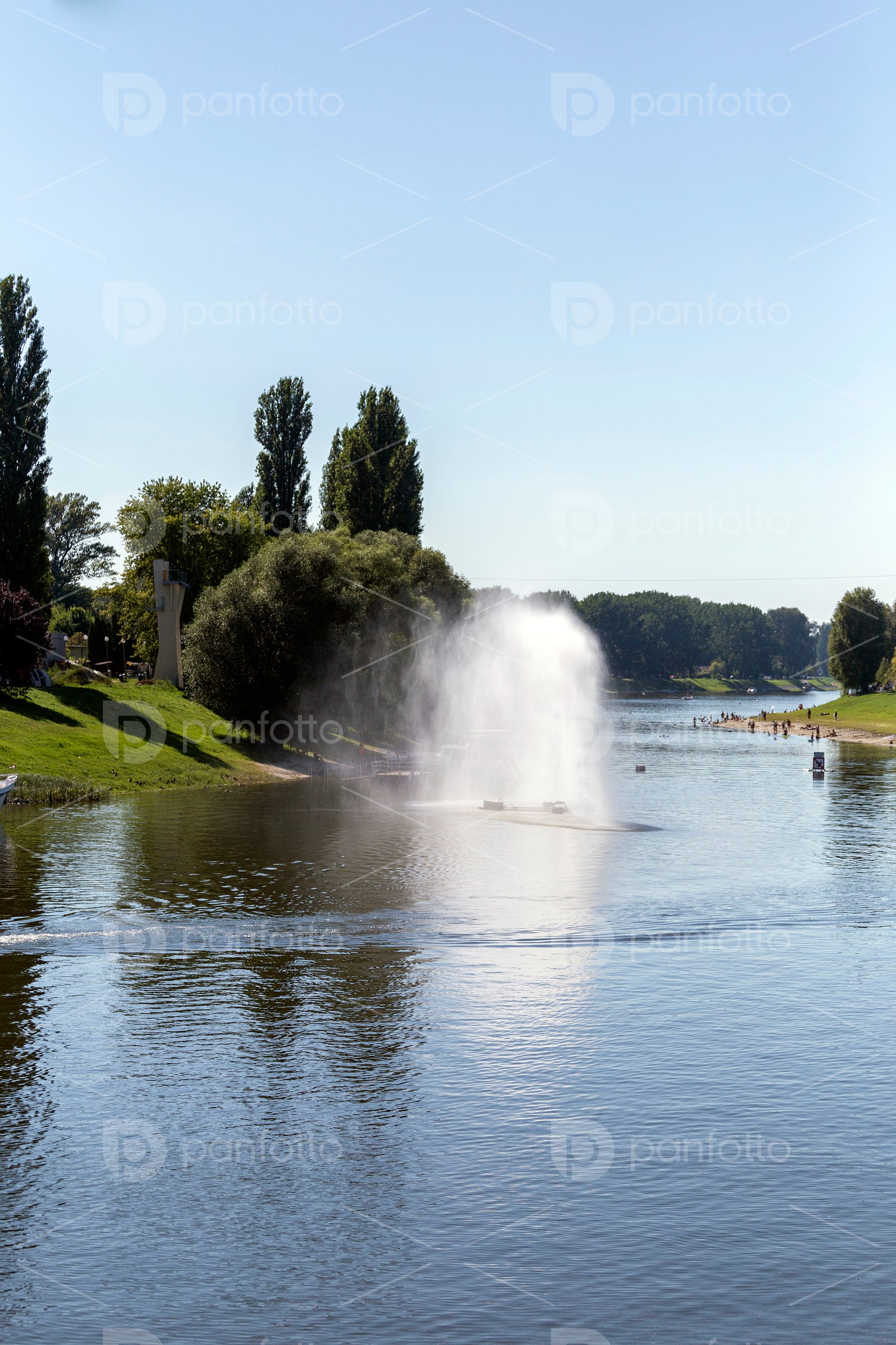 Sugovica riverbank in Baja, Hungary