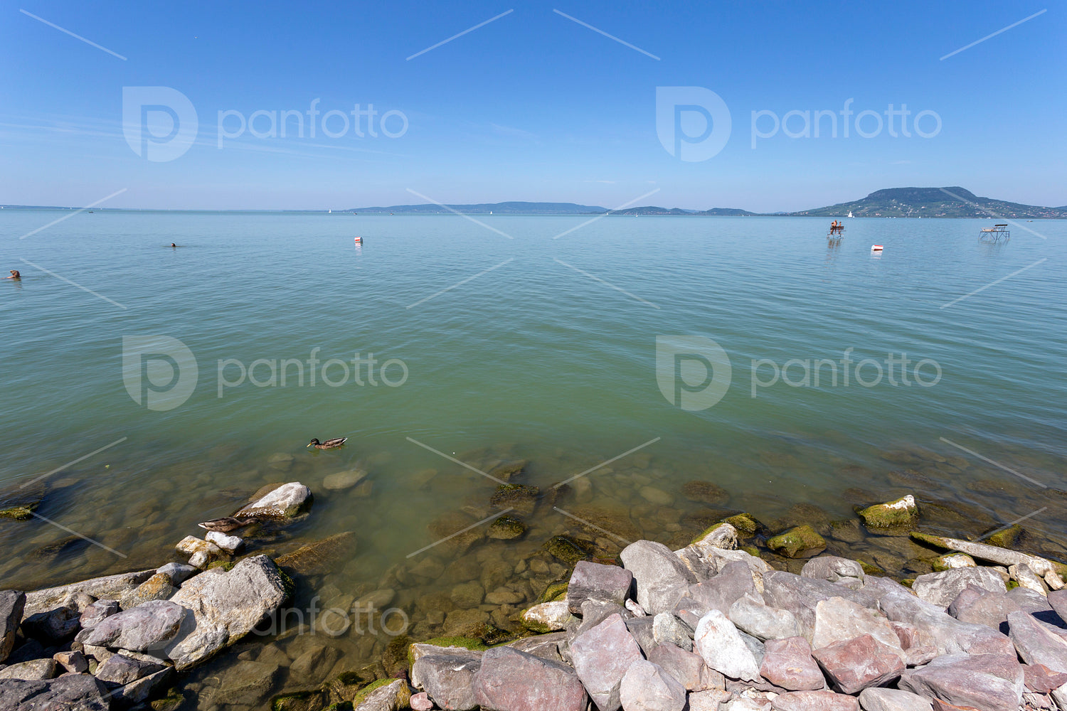 Lake Balaton view from Fonyod, Hungary.