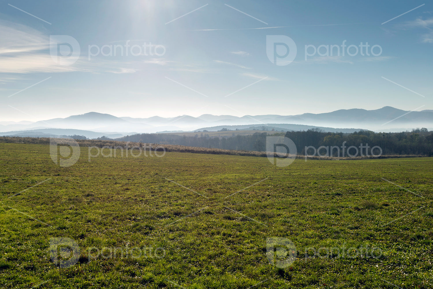 Winter landscape in the Zemplén mountains