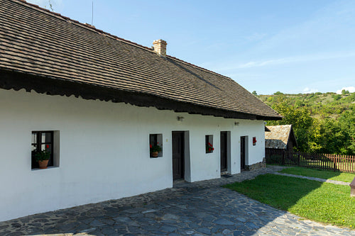 Traditional village house in Hollókő
