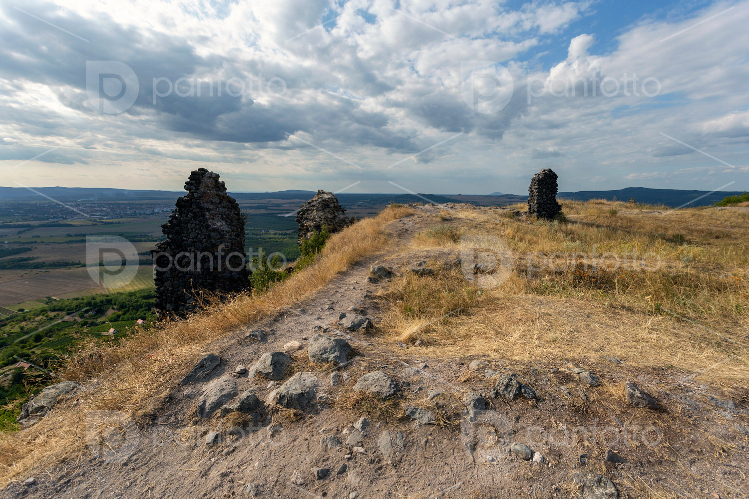 Ruins of the castle of Csobánc