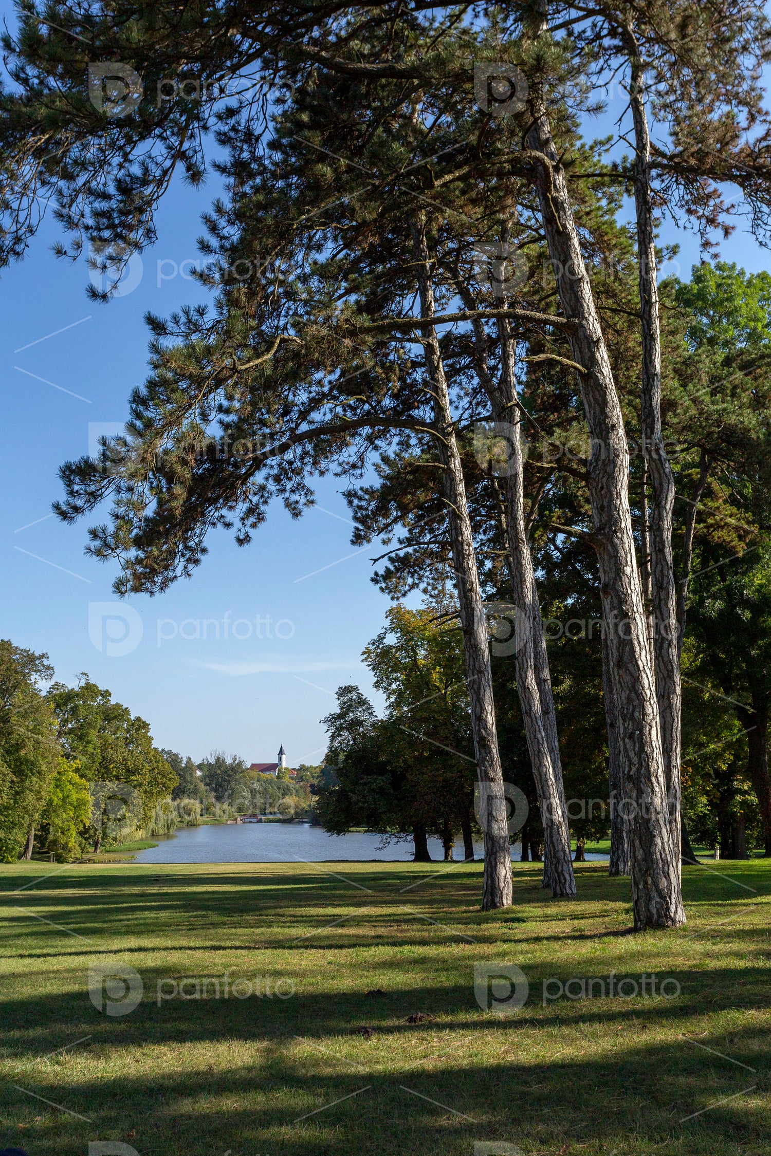 English garden of the Festetics Mansion in Dég