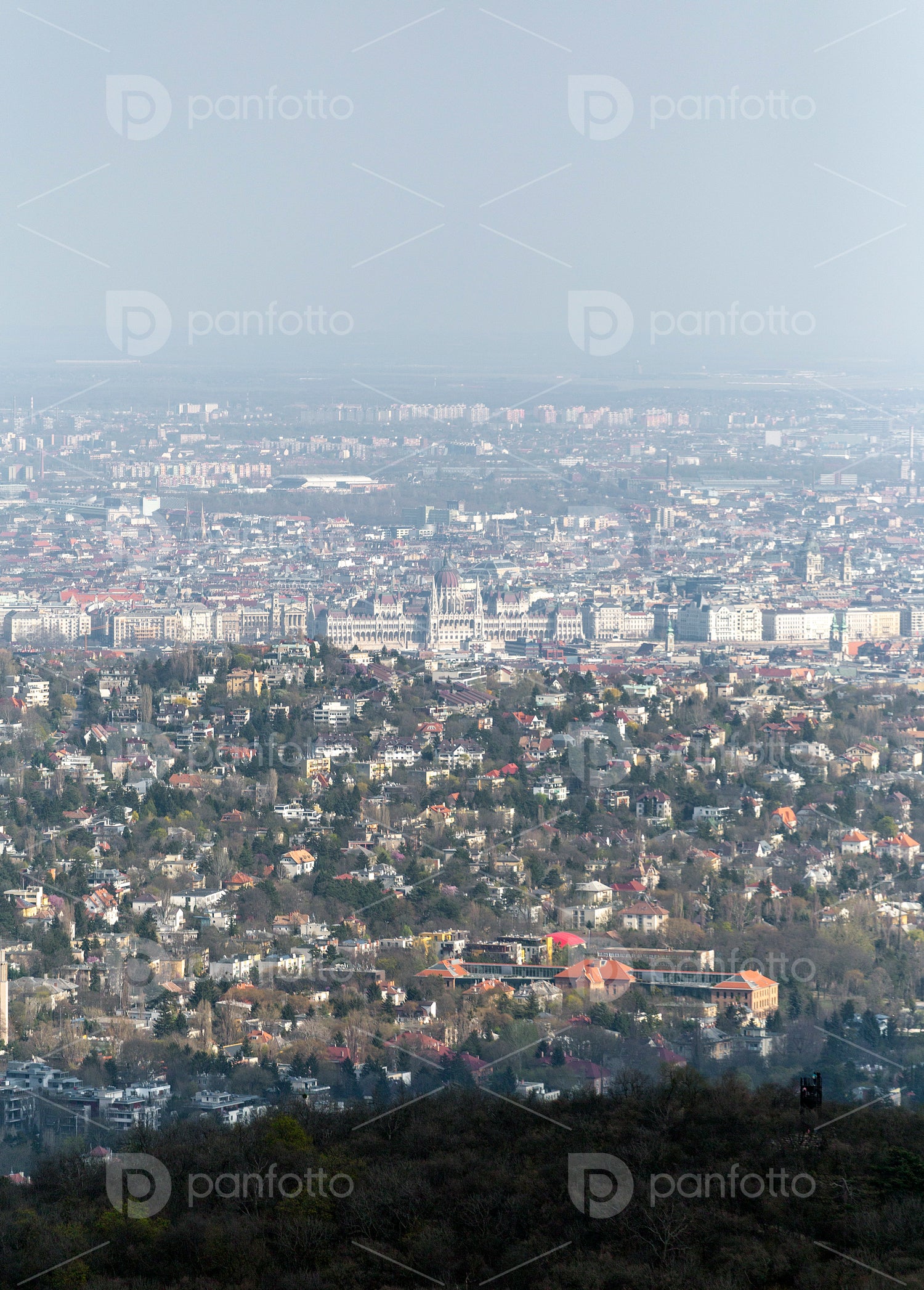 View of Budapest from the Buda hills