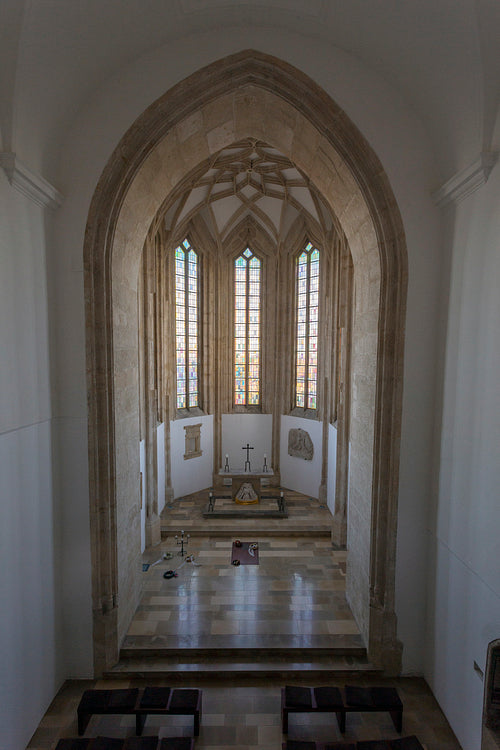 Chapel of the Castle in Siklos, Hungary.