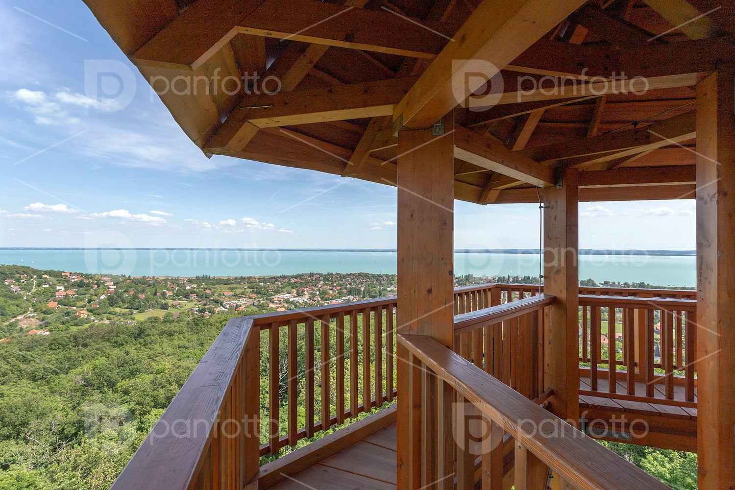 Lake Balaton from the Somlyo mountain