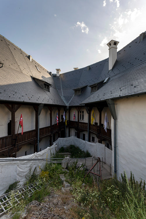 Courtyard of the castle of Füzér