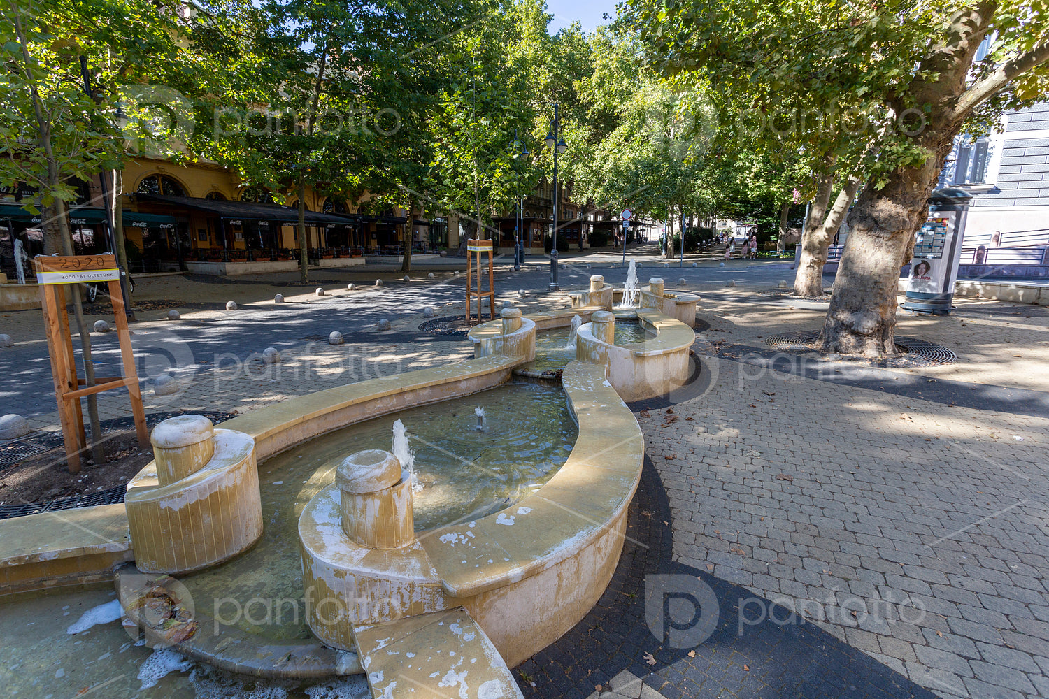 Fountain on the street of Kaposvár