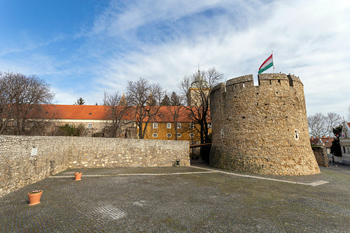 The Barbican bastion in Pecs, Hungary.