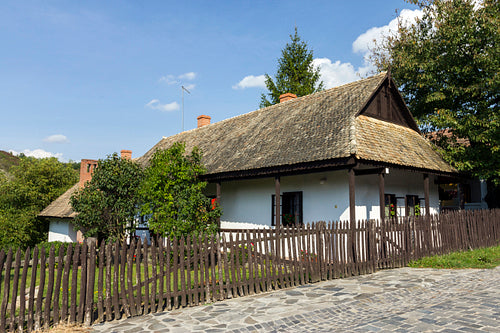 Traditional village house in Hollókő