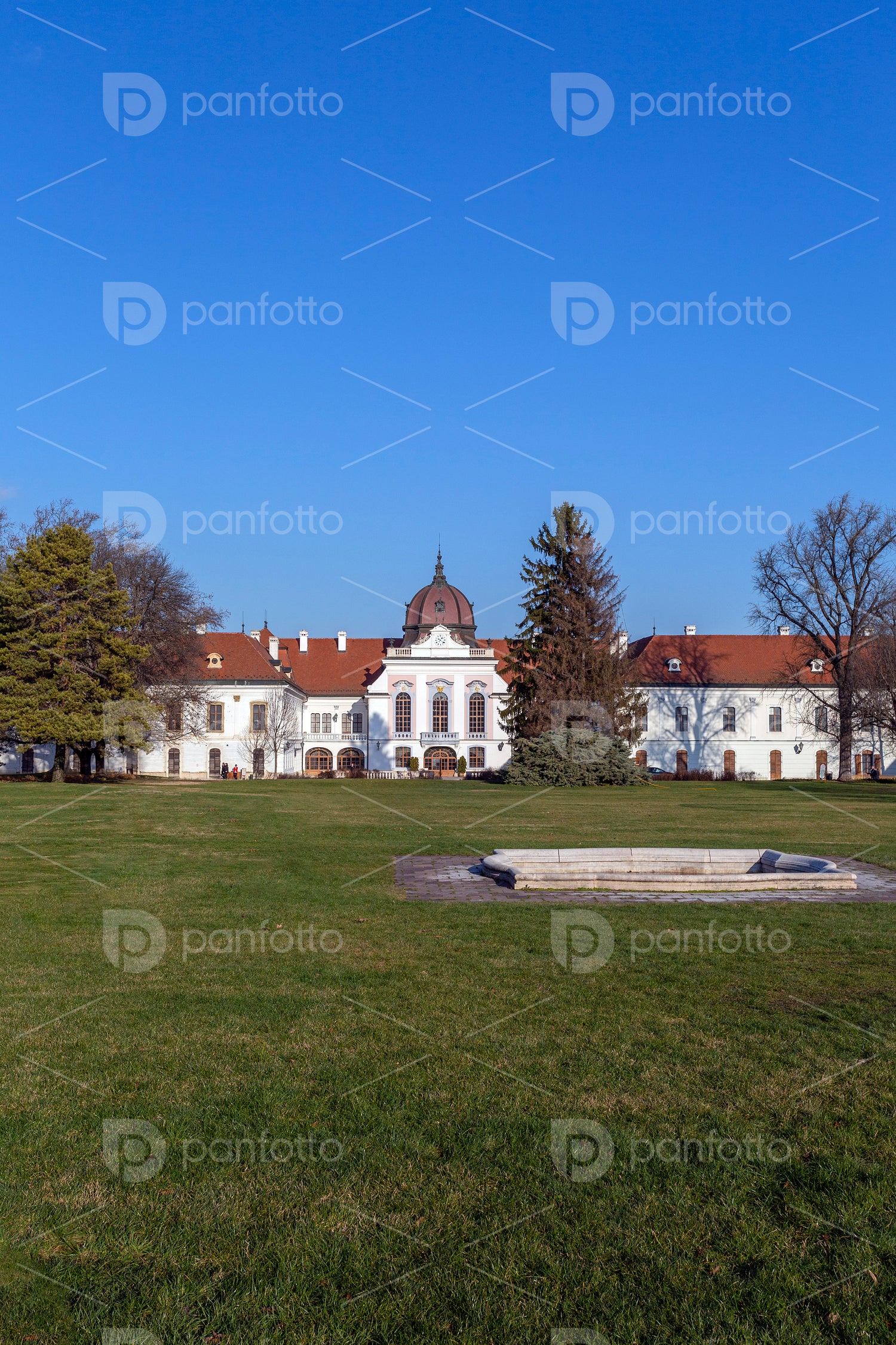 The garden of the Royal Palace of Godollo