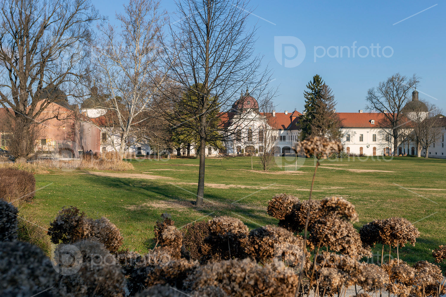 The garden of the Royal Palace of Godollo