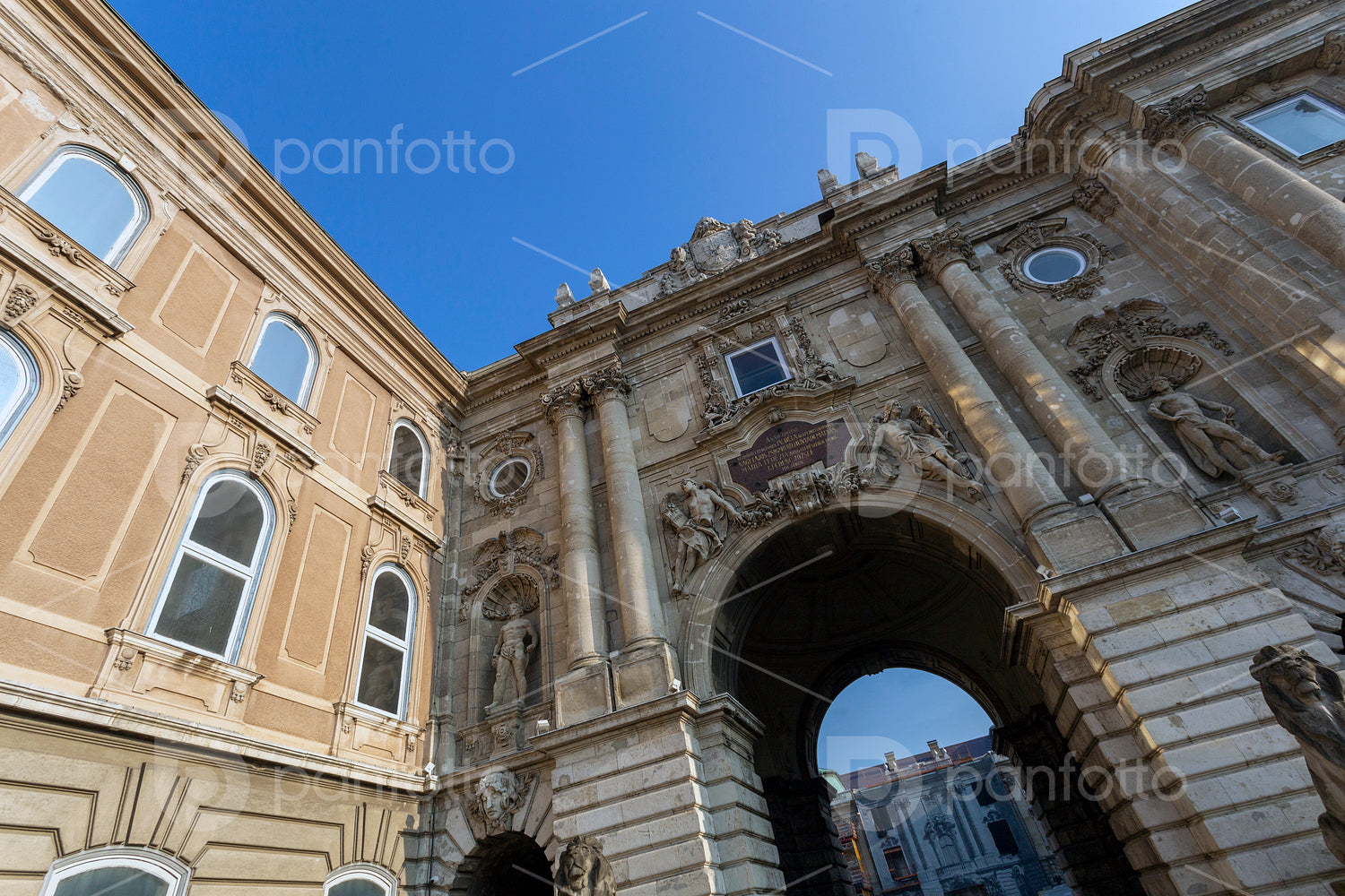 The Oroszlános Gate at the Buda Castle in Budapest