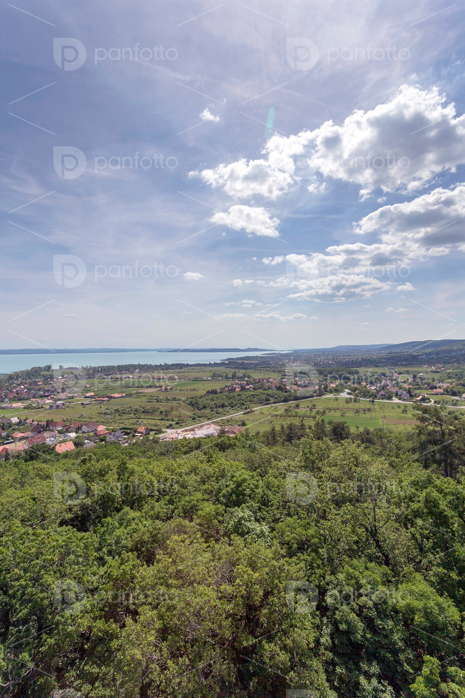 Lake Balaton from the Somlyo mountain