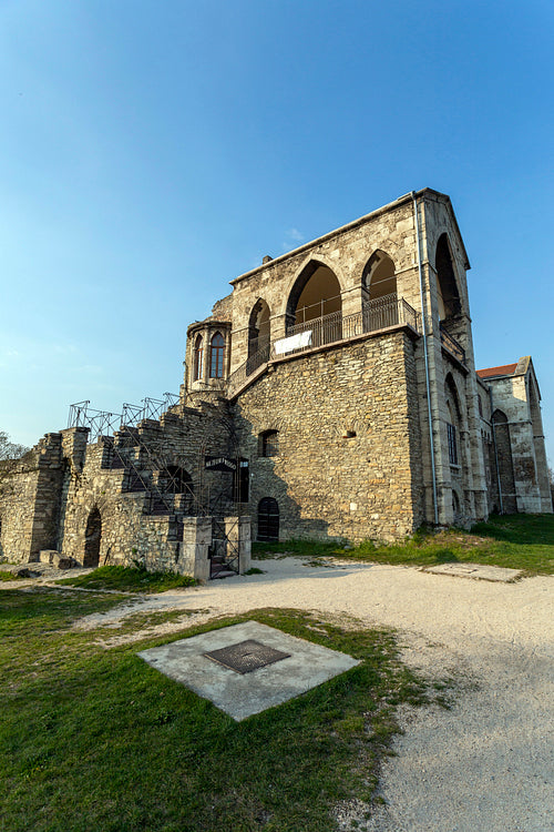 The castle of Tata on a sunny spring day