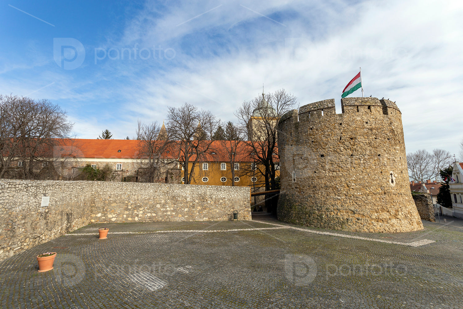 The Barbican bastion in Pecs, Hungary.