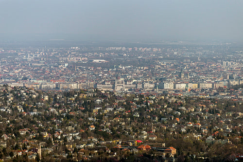 View of Budapest from the Buda hills