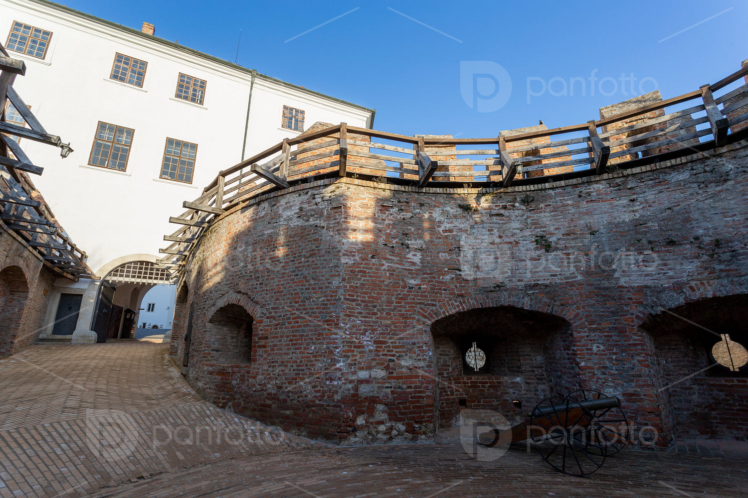 Castle of Siklos on a sunny winter day.