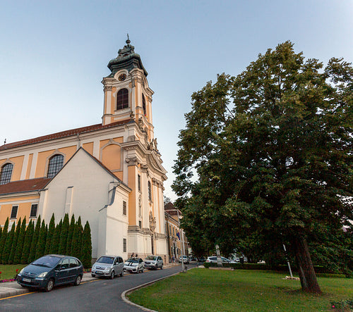 The Baroque abbey church of Szentgotthárd