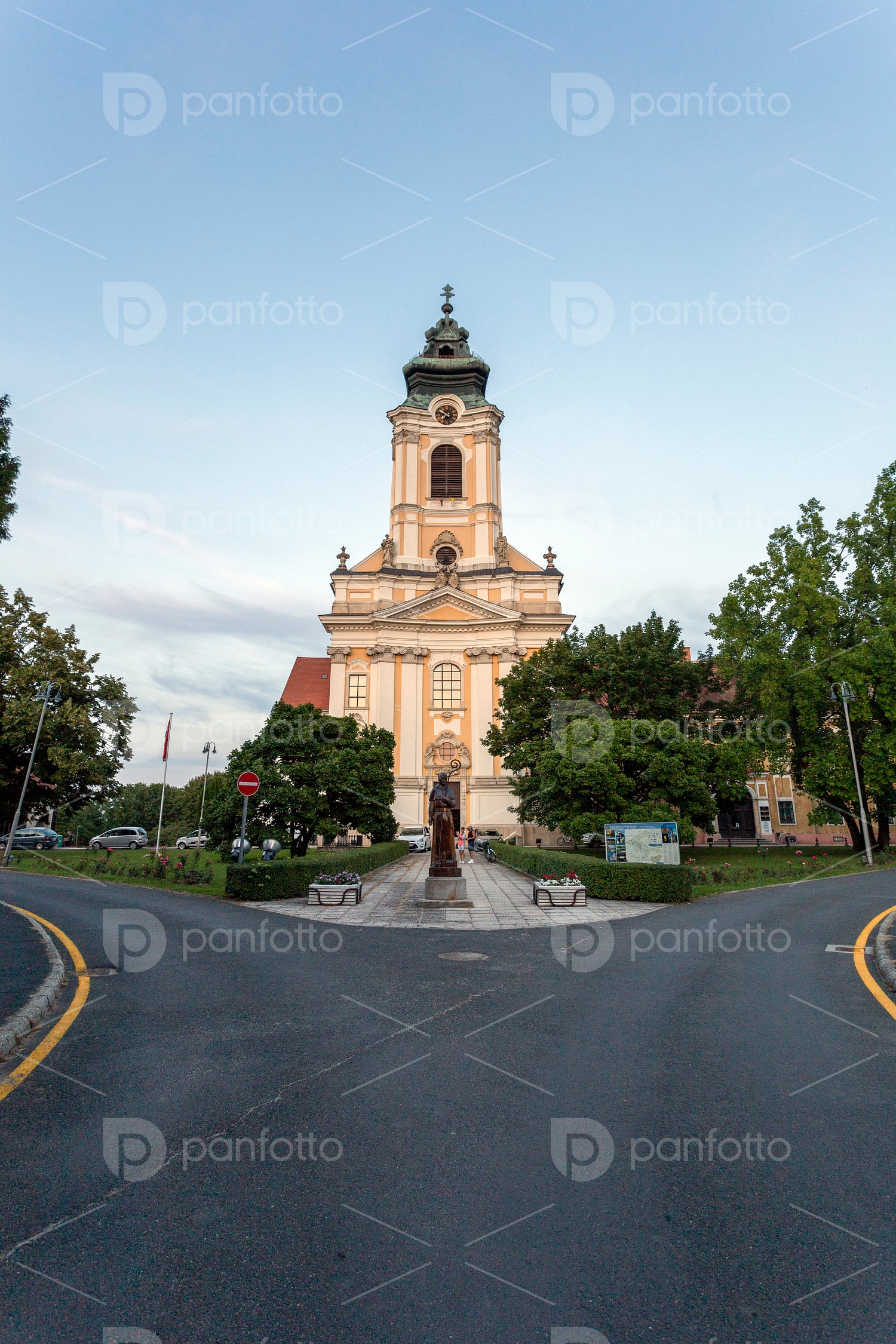 The Baroque abbey church of Szentgotthárd