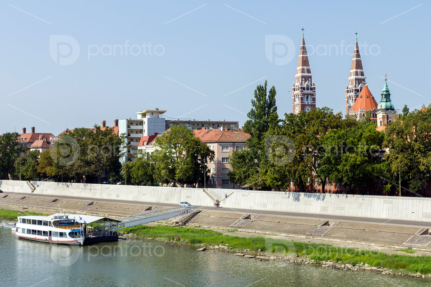 The river Tisza at Szeged