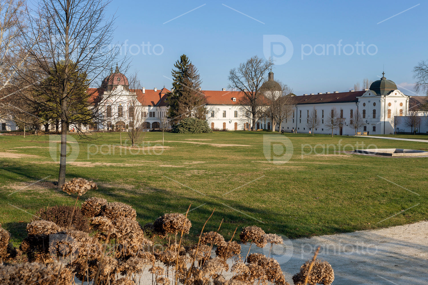 The garden of the Royal Palace of Godollo