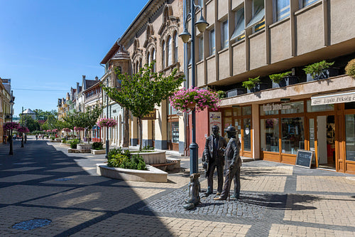 Statue of József Rippl-Rónai and Endre Ady in Kaposvár