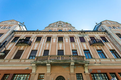 Old facade in Kaposvár