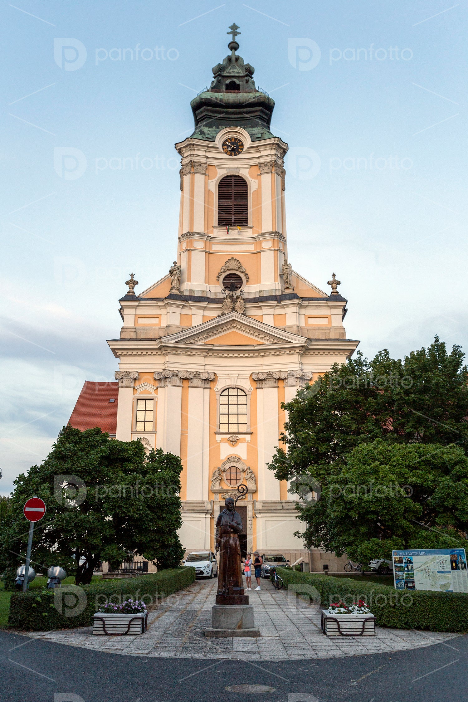 The Baroque abbey church of Szentgotthárd