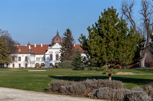 The garden of the Royal Palace of Godollo